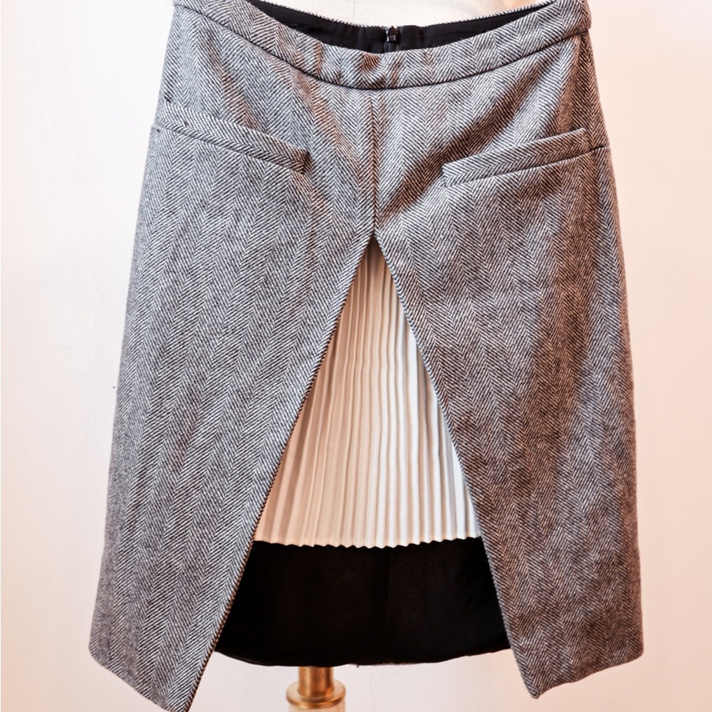 Stylish winter wool skirt